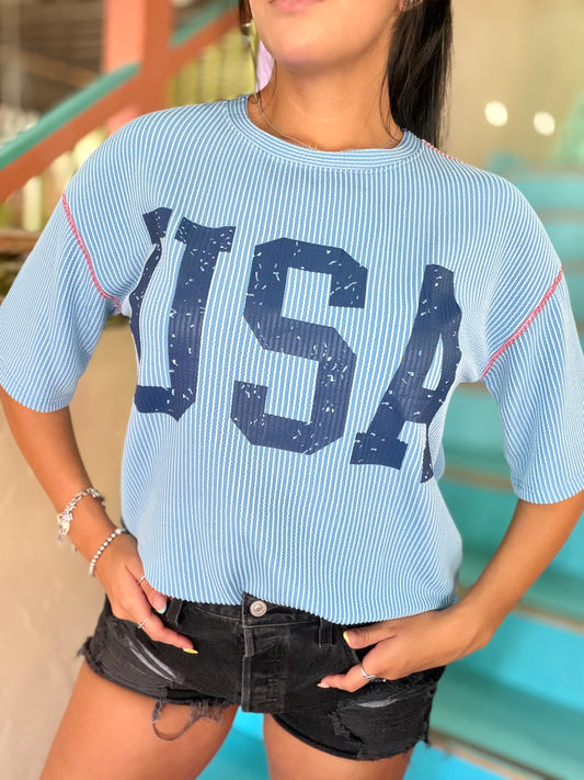Tee - Ribbed All American