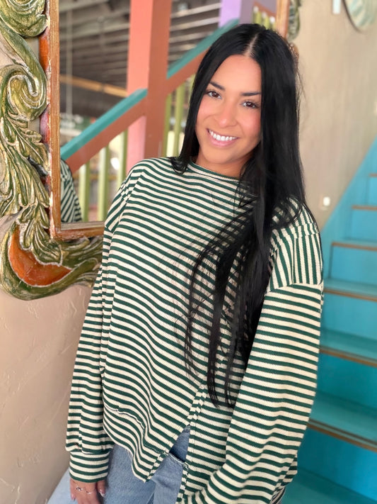 Pullover - Lucky Stripe Knit