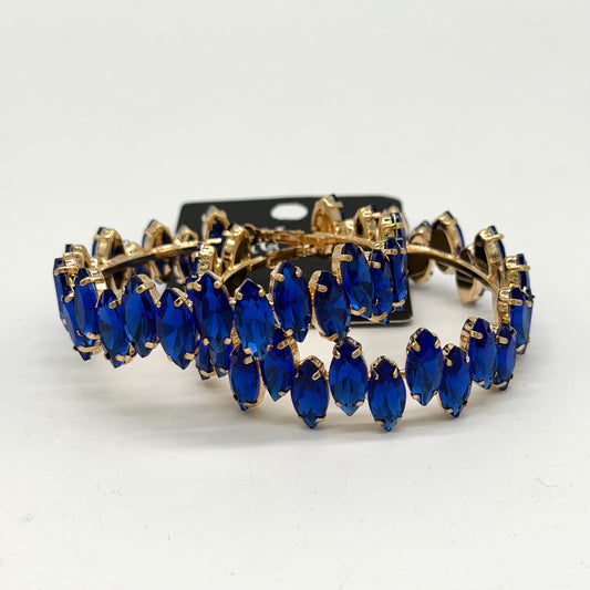 Jewelry | Earrings Cobalt Rhinestone Hoops