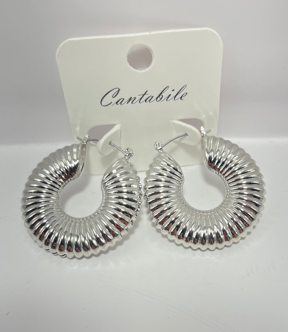 Earrings | Textured Hoop Earrings