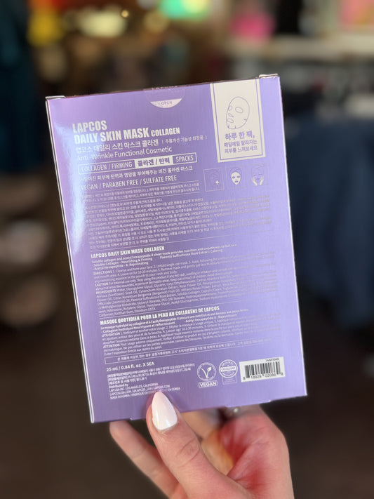 Beauty and Health | Collagen Firming Daily Sheet Mask pack of 5