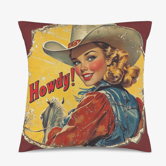 Throw Pillow - Velvet Howdy