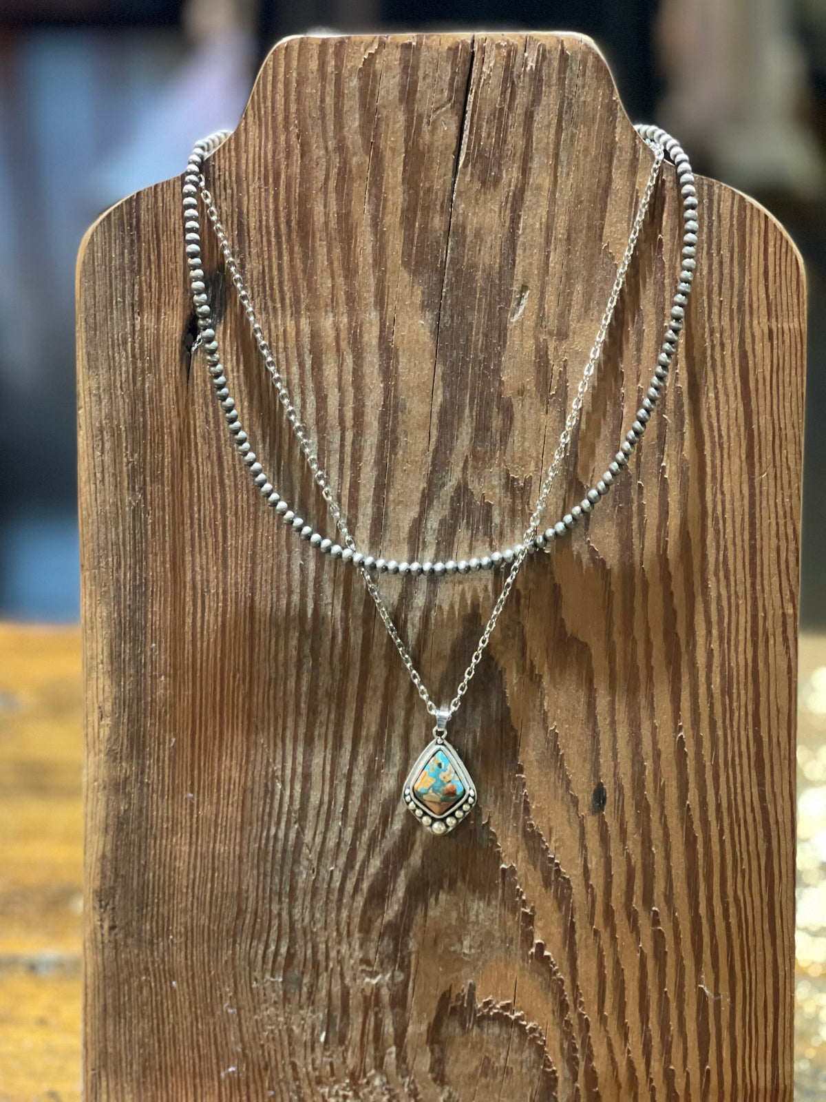 Necklace | Teardrop Gemstone Navajo Necklace