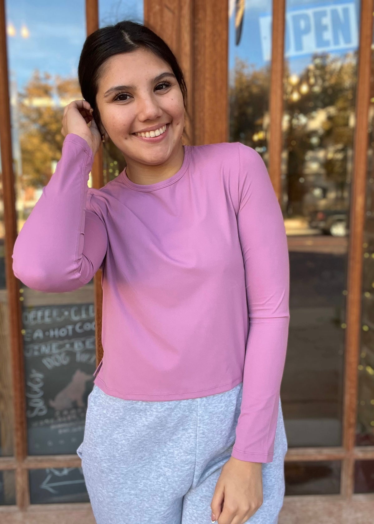 Athleisure  | Pippa Buttery Soft Basic Long Sleeve Active Top