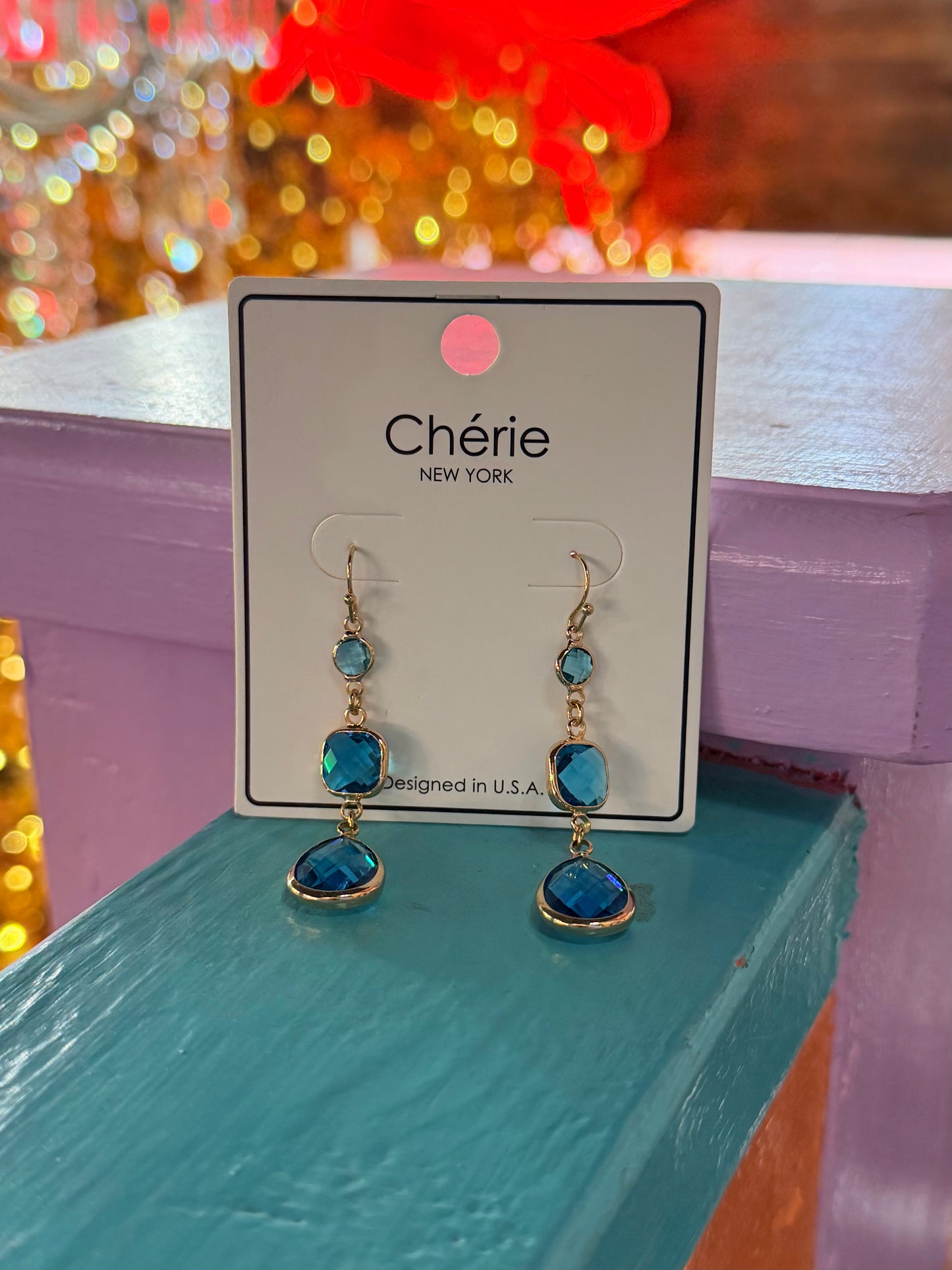 Earrings - Glass Rhinestone Dangle