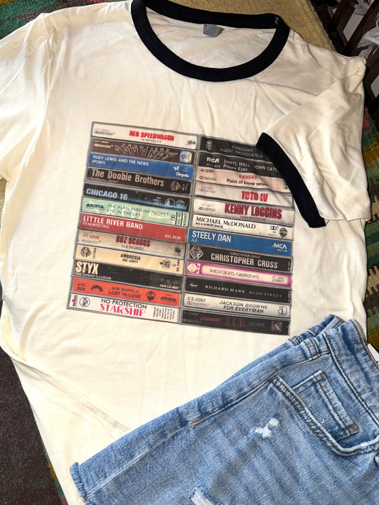 Yacht Rock Cassette Tape Tee