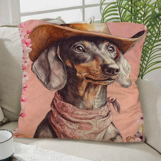 Throw Pillow - Danilo Painted Dachshund