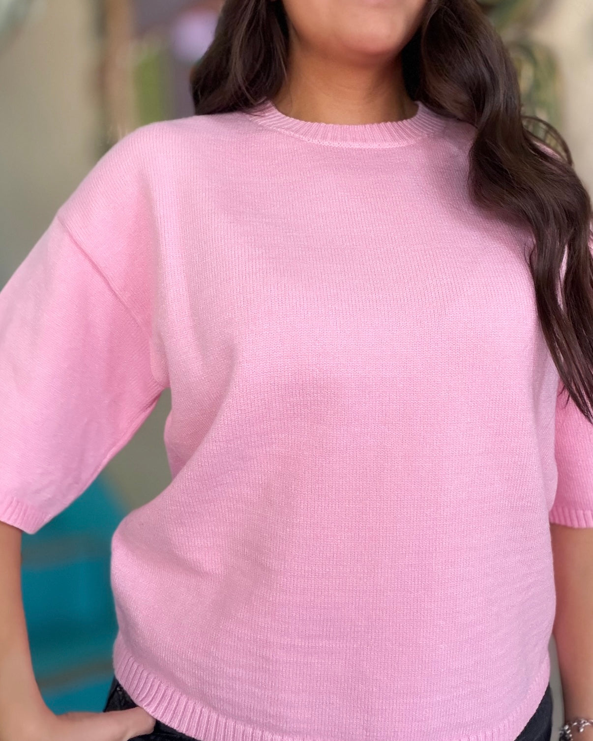 Sweater - Blush Short Sleeve