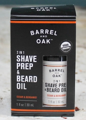 Men&#39;s Bath | Barrel &amp; Oak 2 In 1 Shave Prep &amp; Beard Oil - Cedar &amp; Bergamot