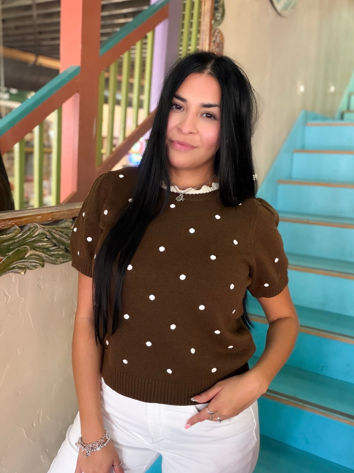 Sweater - Cocoa Confetti Knit
