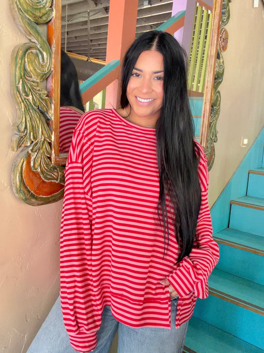 Pullover - Sweetheart Stripe Knit