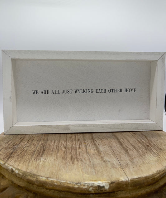 Decor | We Are All 7 x 14 Framed