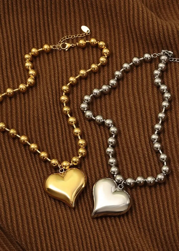 Necklace | Heart Beaded Necklace
