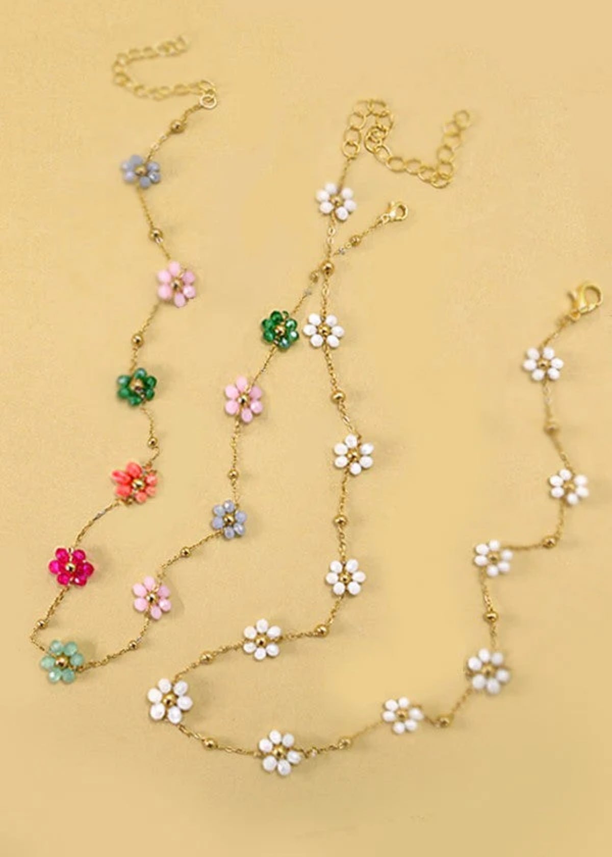 Necklace | Multi Beaded Flower Charm