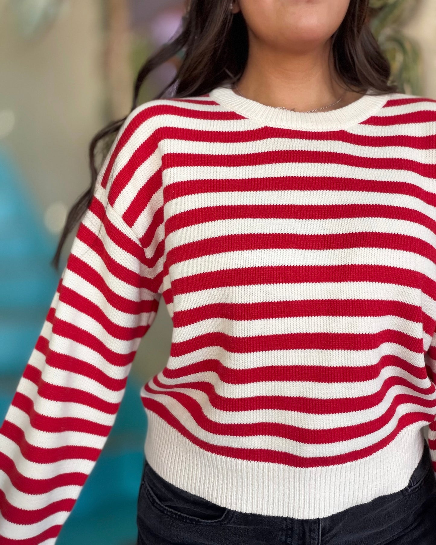 Sweater - Cherry Striped