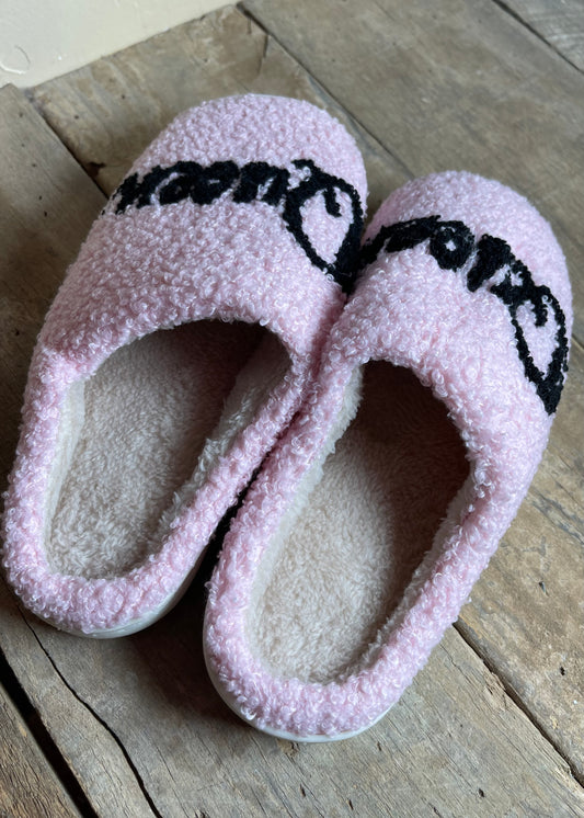 Pink Queen Plush Slippers