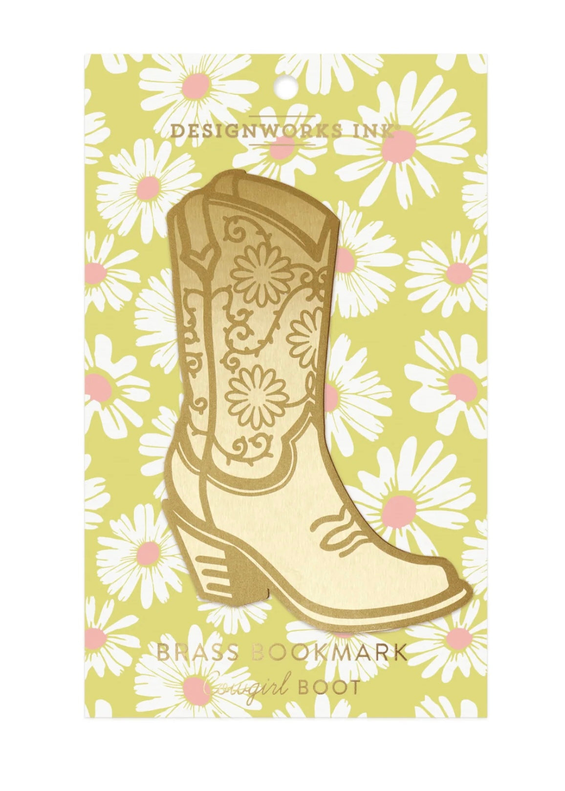 Gift | Designworks Cowgirl Boot Brass Bookmark