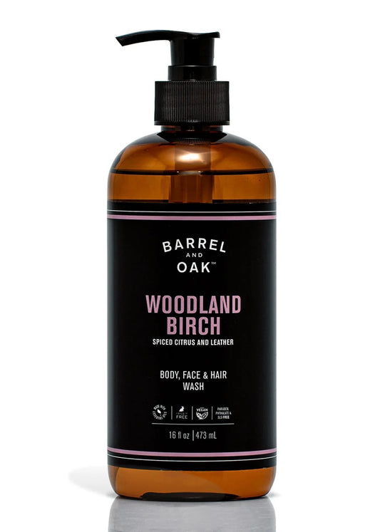 Hair, Face And Body All-In-One Wash Barrel & Oak(16 FL OZ)