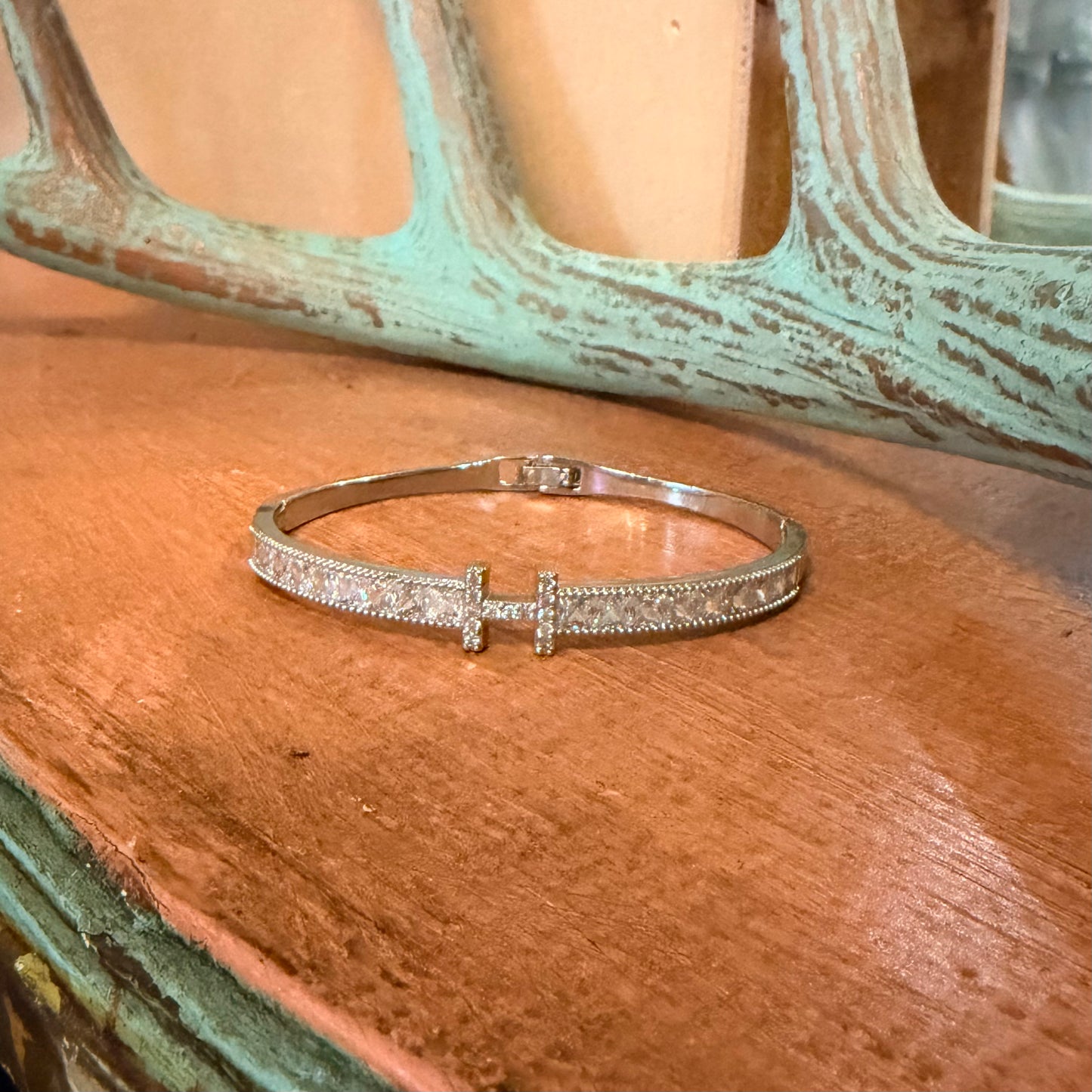 Silver Geometric Bracelet