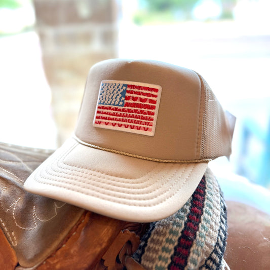Trucker Hat - American Flag