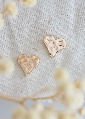 Earrings | Hammered Heart Earrings