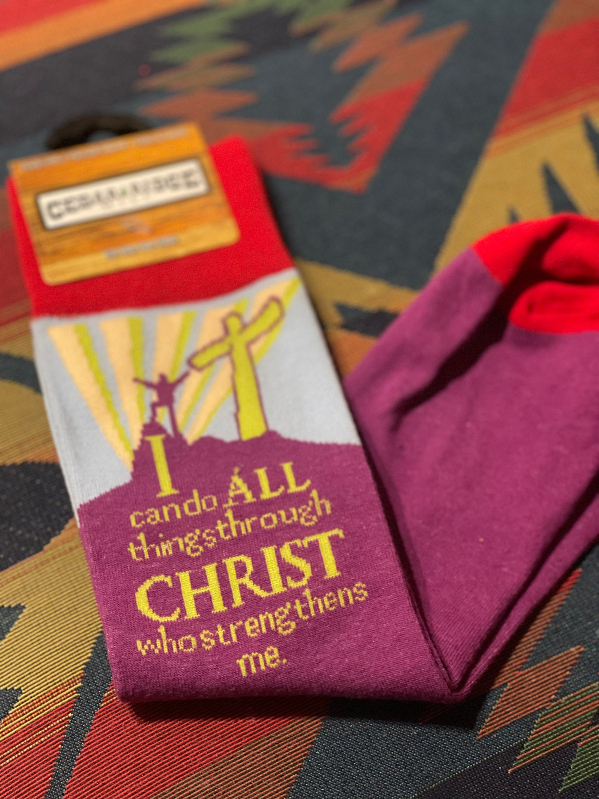 Socks | &quot;I Can Do All Things Through Christ&quot; Socks