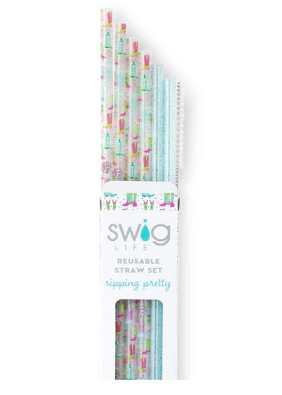 Swig | Disco Cowgirl Reusable Straw Set