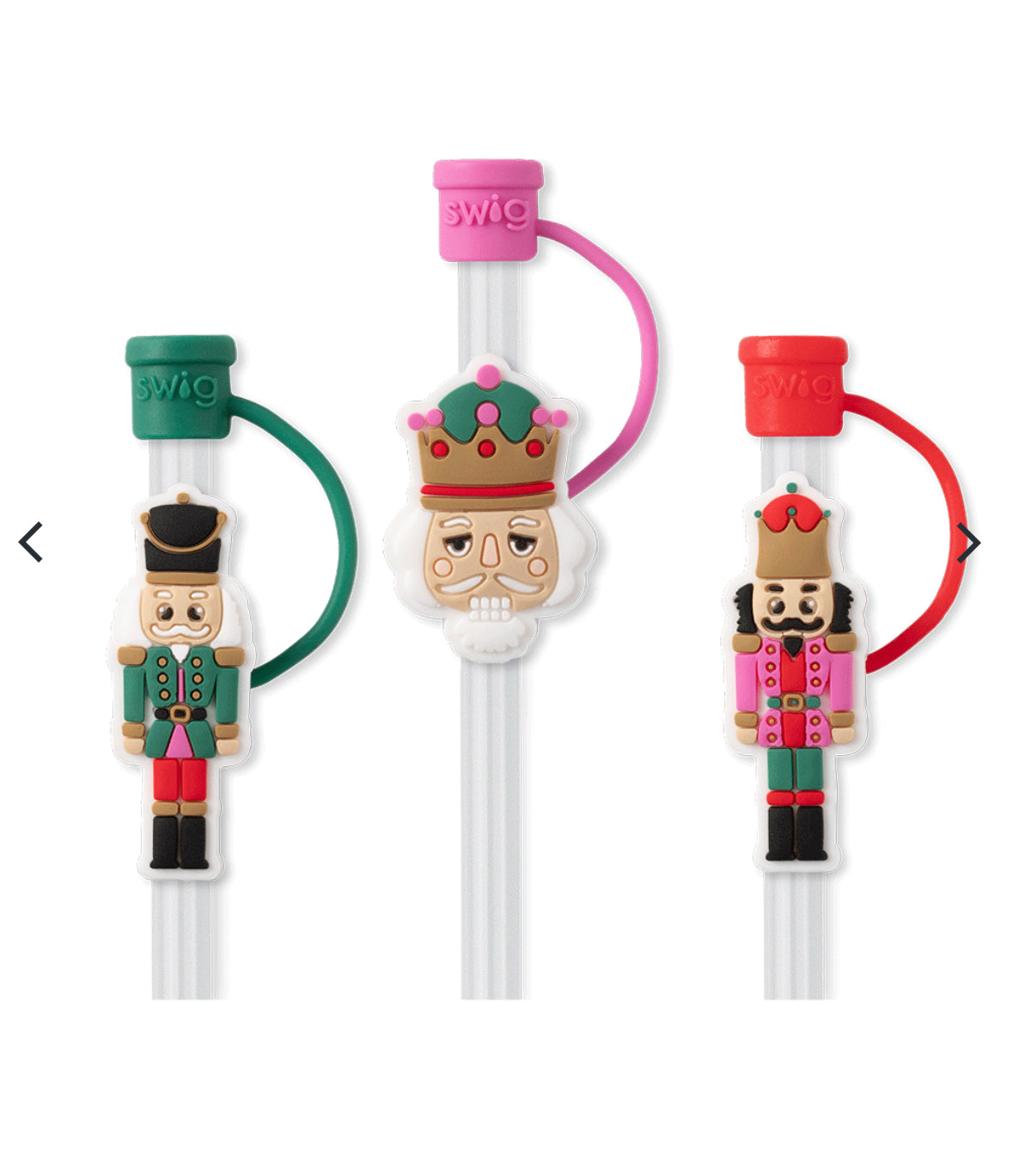 Swig | Classic NutCracker Straw Topper Set