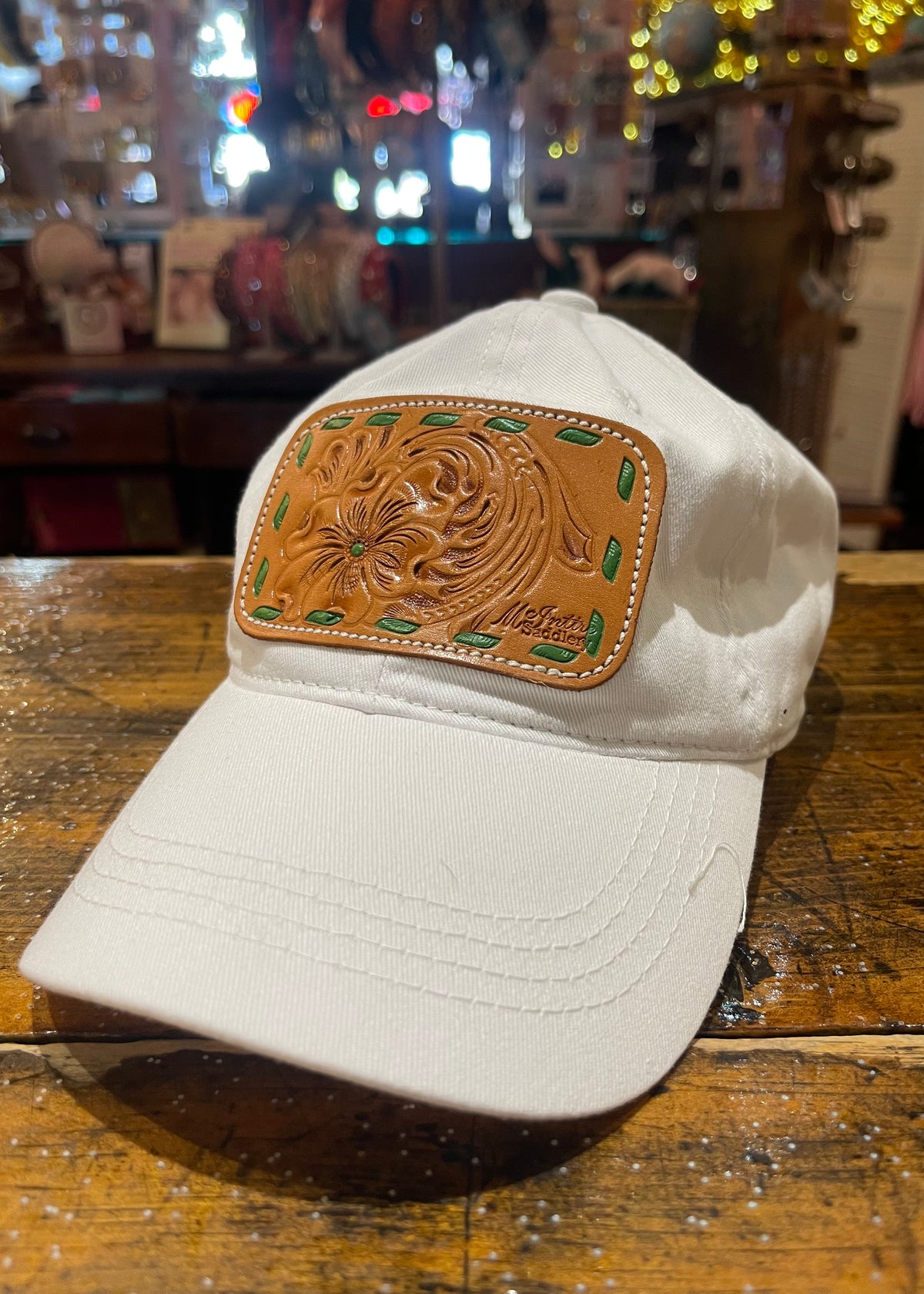 McIntire Saddlery | Cap White Leather Patch