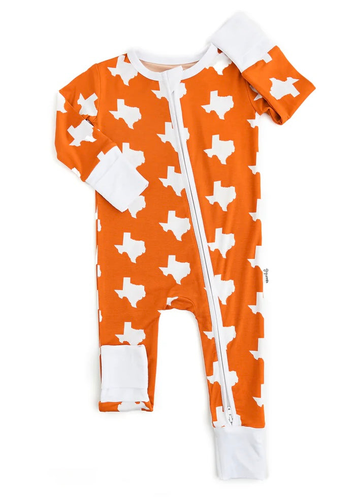 Baby | Gigi and Max Sleeper Texas Burnt Orange Zip