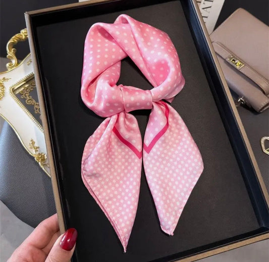 Scarf - Pink Dot Print