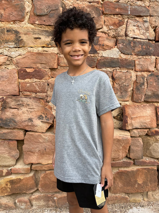 Boys | Burlebo Cowboy Up Dark Grey Youth Tee