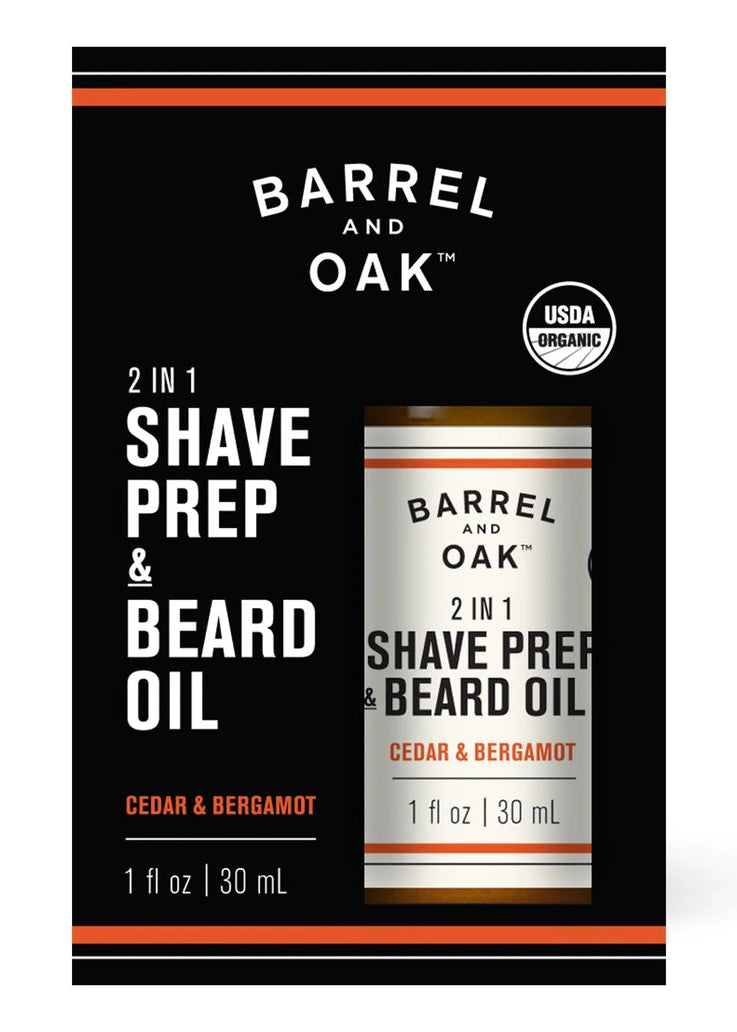 Men&#39;s Bath | Barrel &amp; Oak 2 In 1 Shave Prep &amp; Beard Oil - Cedar &amp; Bergamot