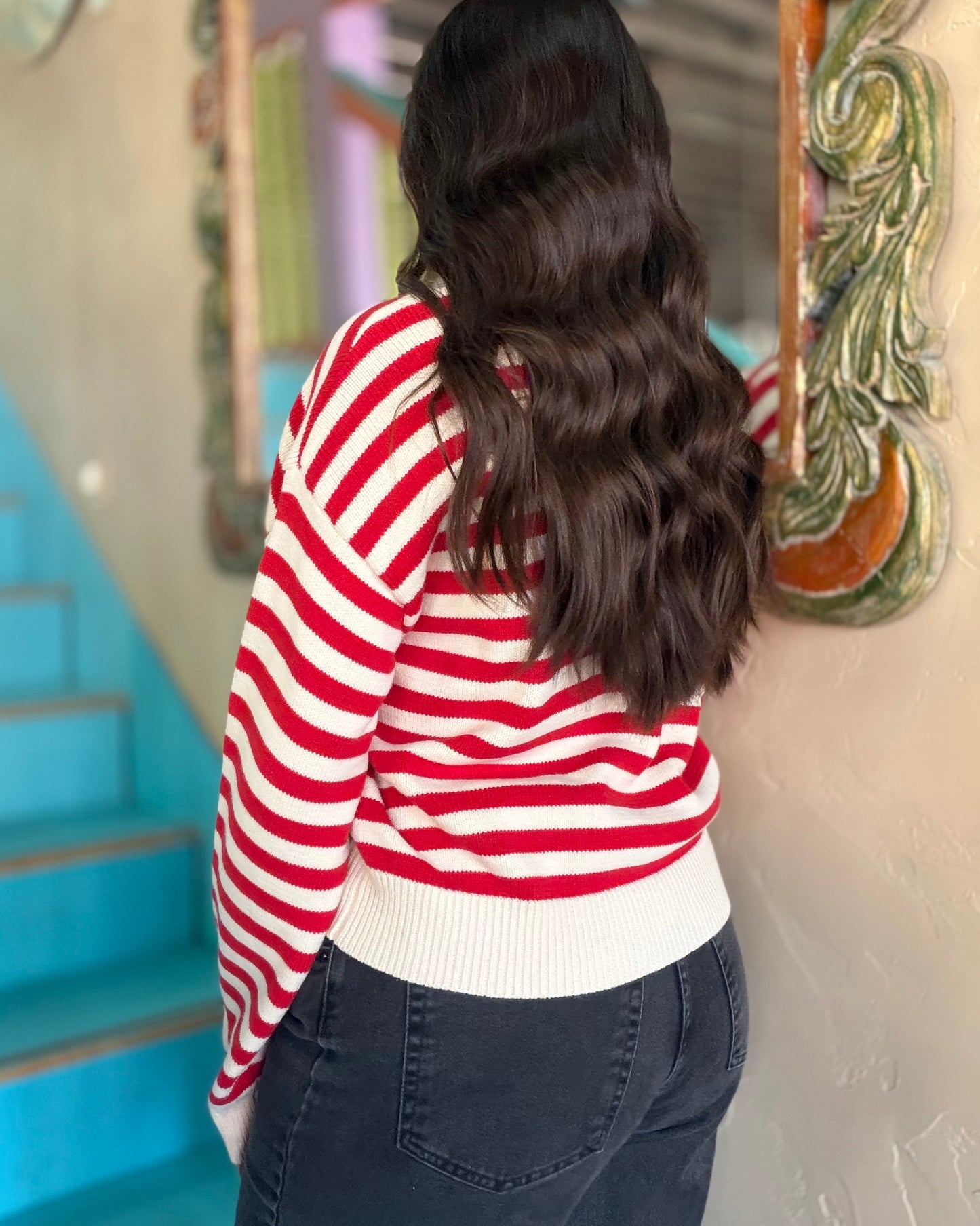 Sweater - Cherry Striped