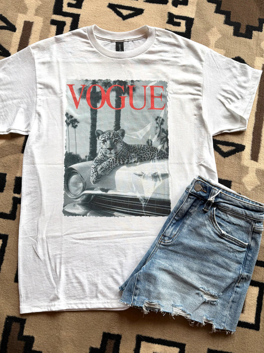 Tee-Leopard Vogue Graphic
