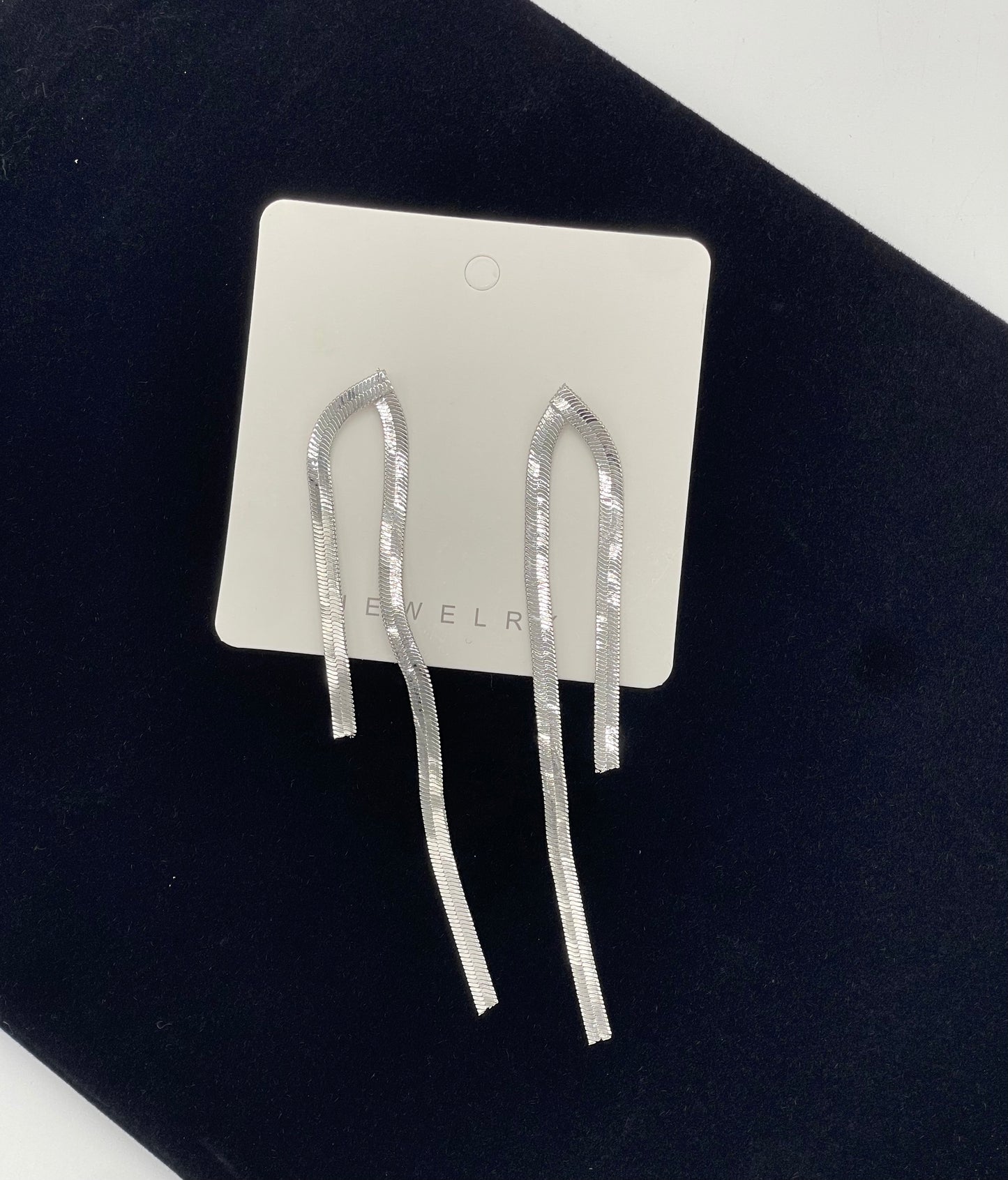 Jewelry | Earrings Silver Tasseled Drop
