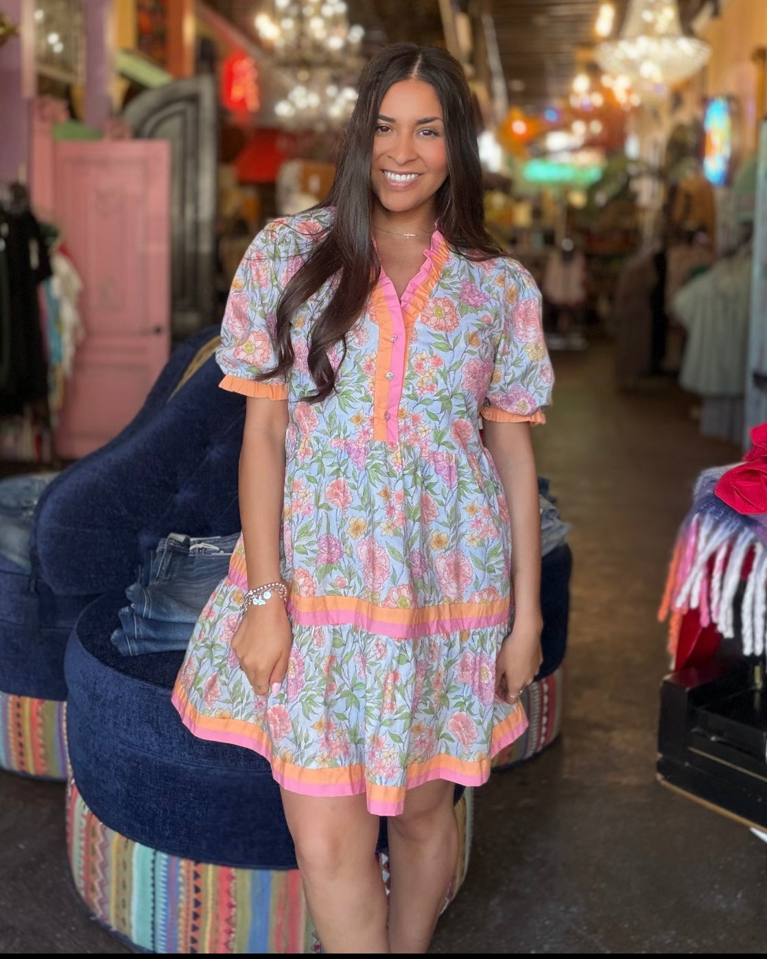 Garden Party Ruffle Floral Dress