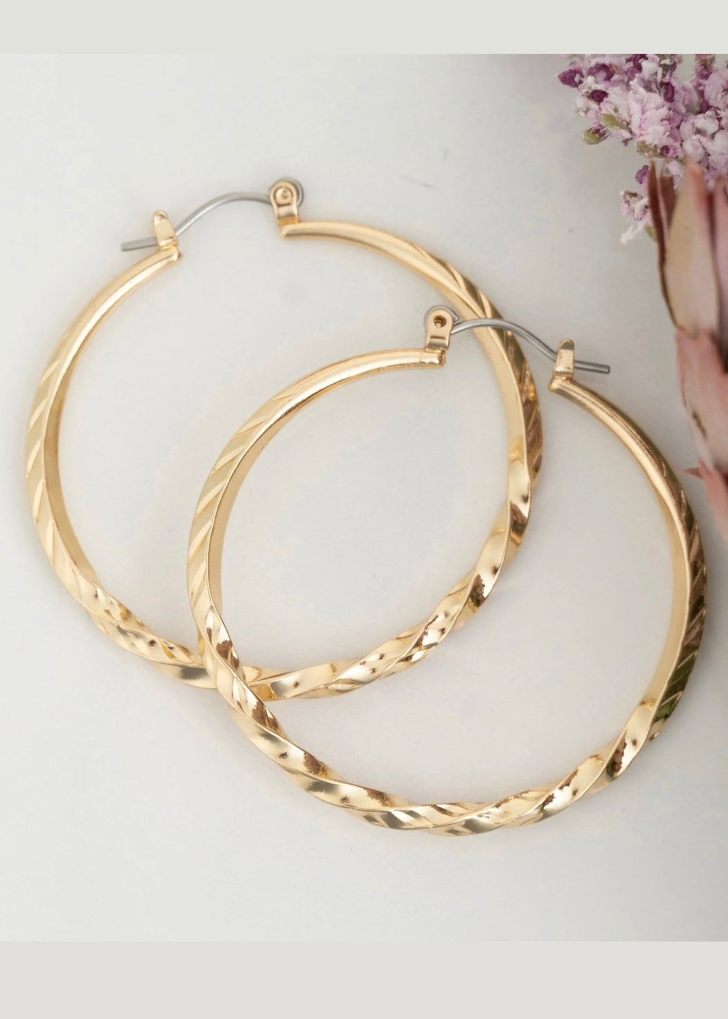 Earrings | Twisted Hoop Earrings