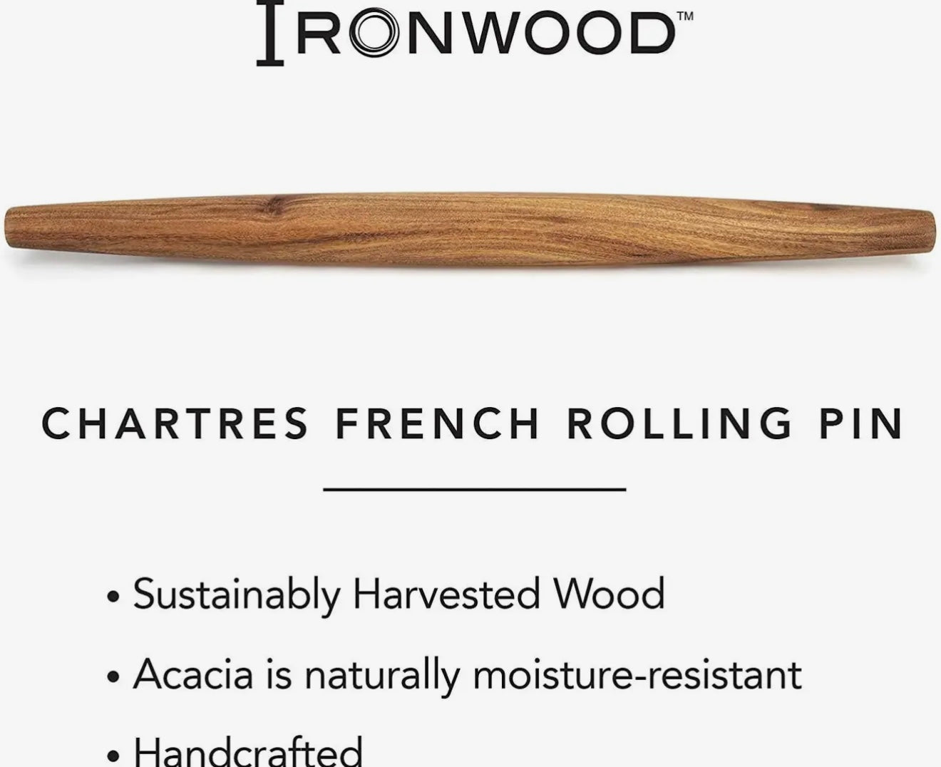 Rolling Pin - Ironwood French