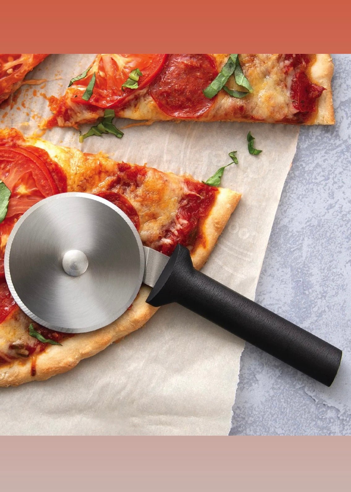 Kitchen | Pizza Cutter with Black Handle