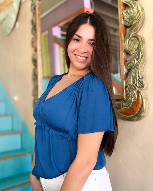 Marlin Flutter Half Sleeve Blouse
