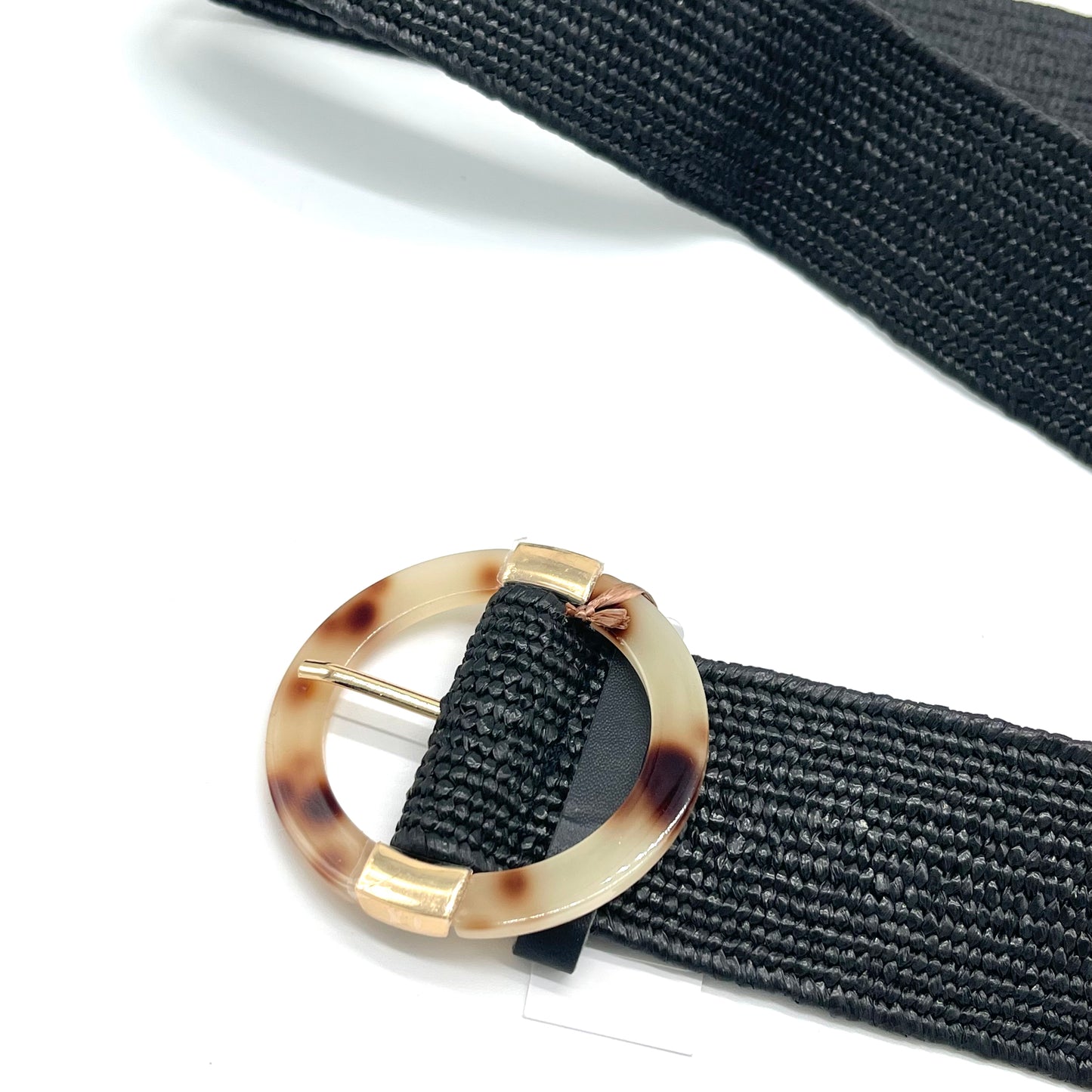 Accessories | Belt Black Cotton Linen Grass Plastic Buckle