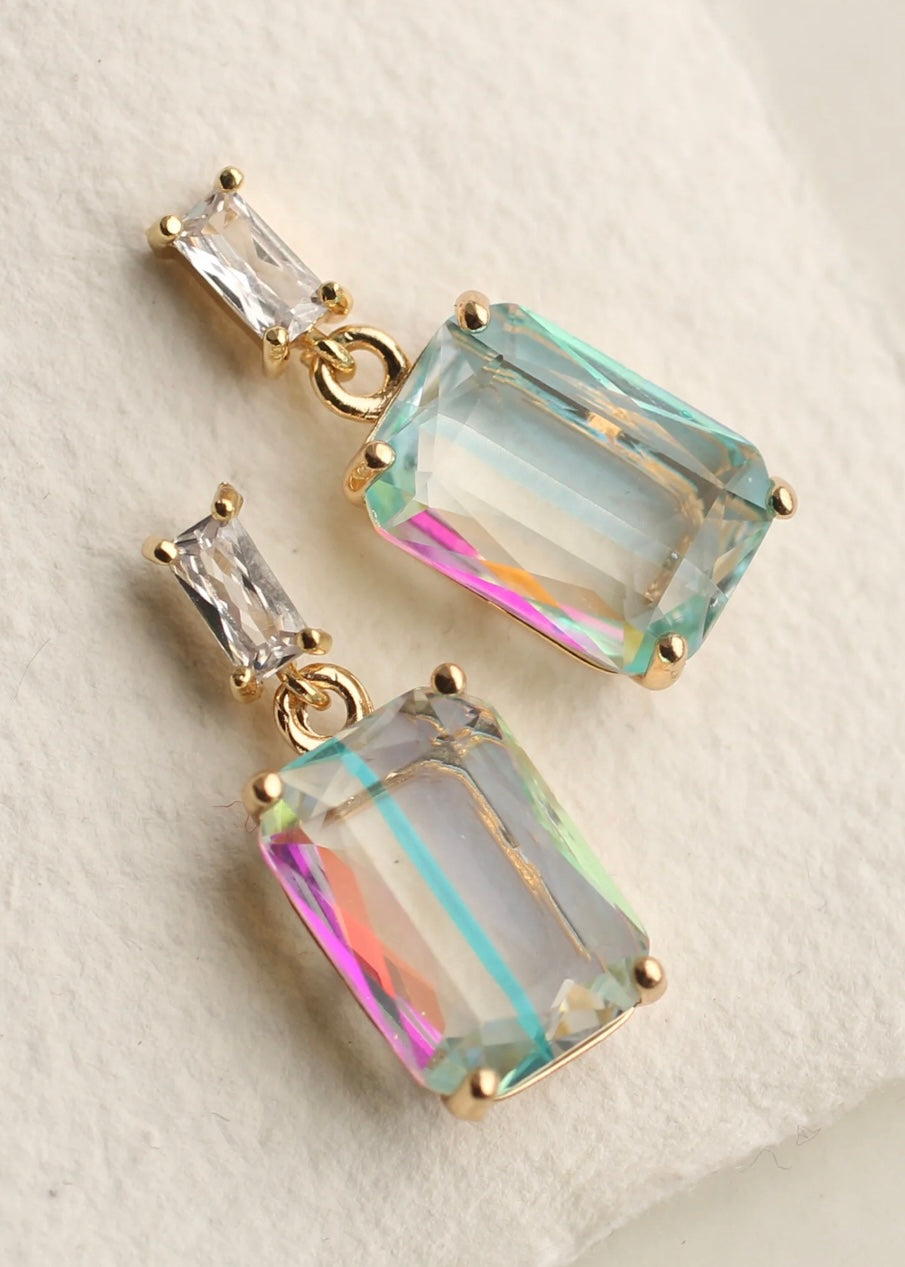 Earrings | Rainbow Baguette Earrings