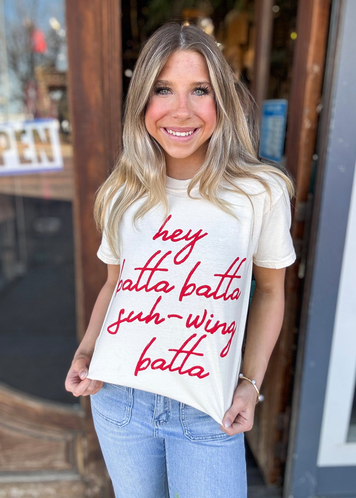 Graphic Tee | Hey Batta Swing Batta Tee