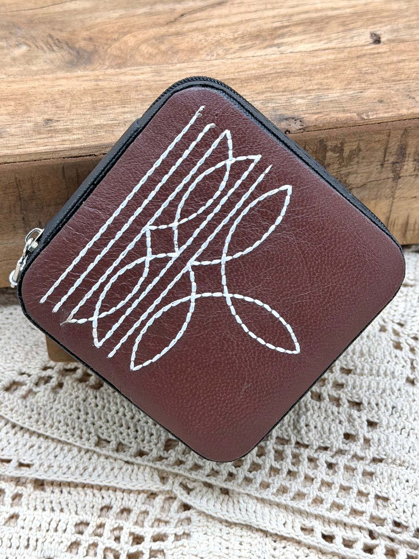 Jewelry | Case Western Boot Stitch Leather