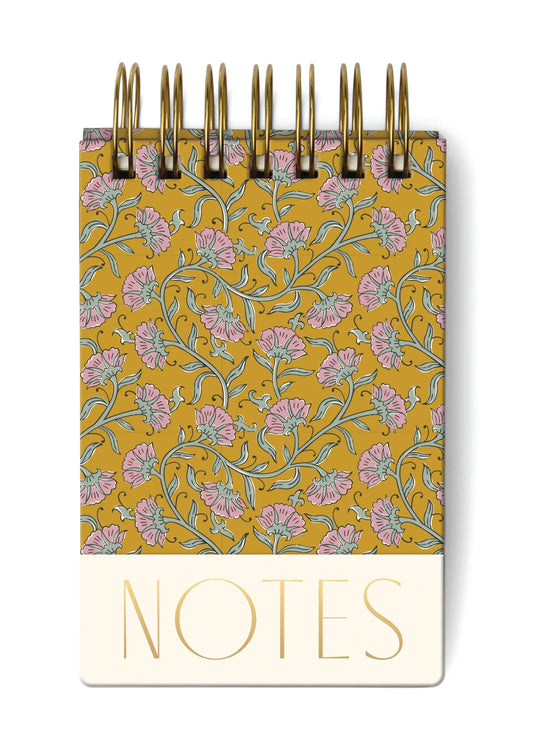Gift | Designworks Chunky Gold Vintage Floral Notepad