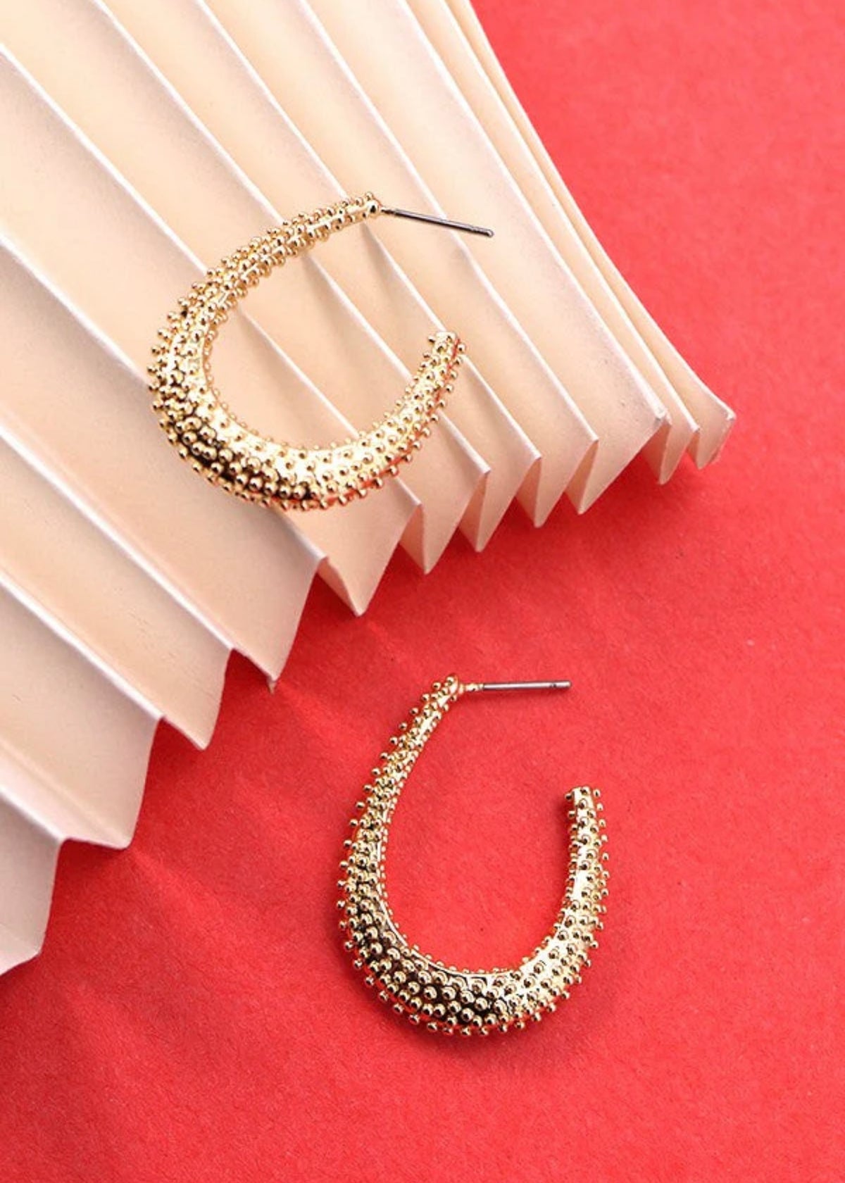 Earrings | Diamond Cluster Cut Teardrop Hoop