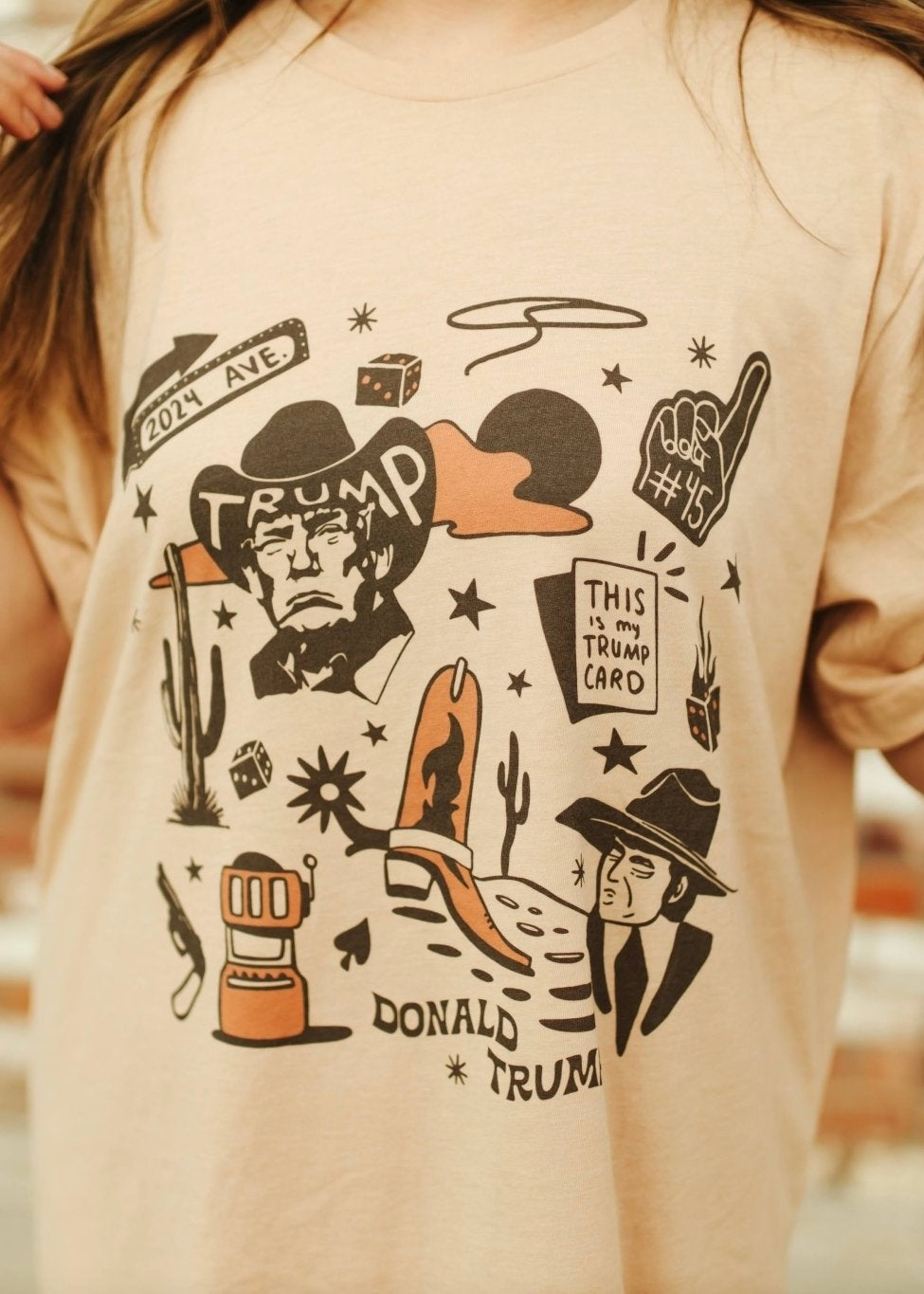 Graphic Tee | Cowboy Trump Western Flash Sheet Tee