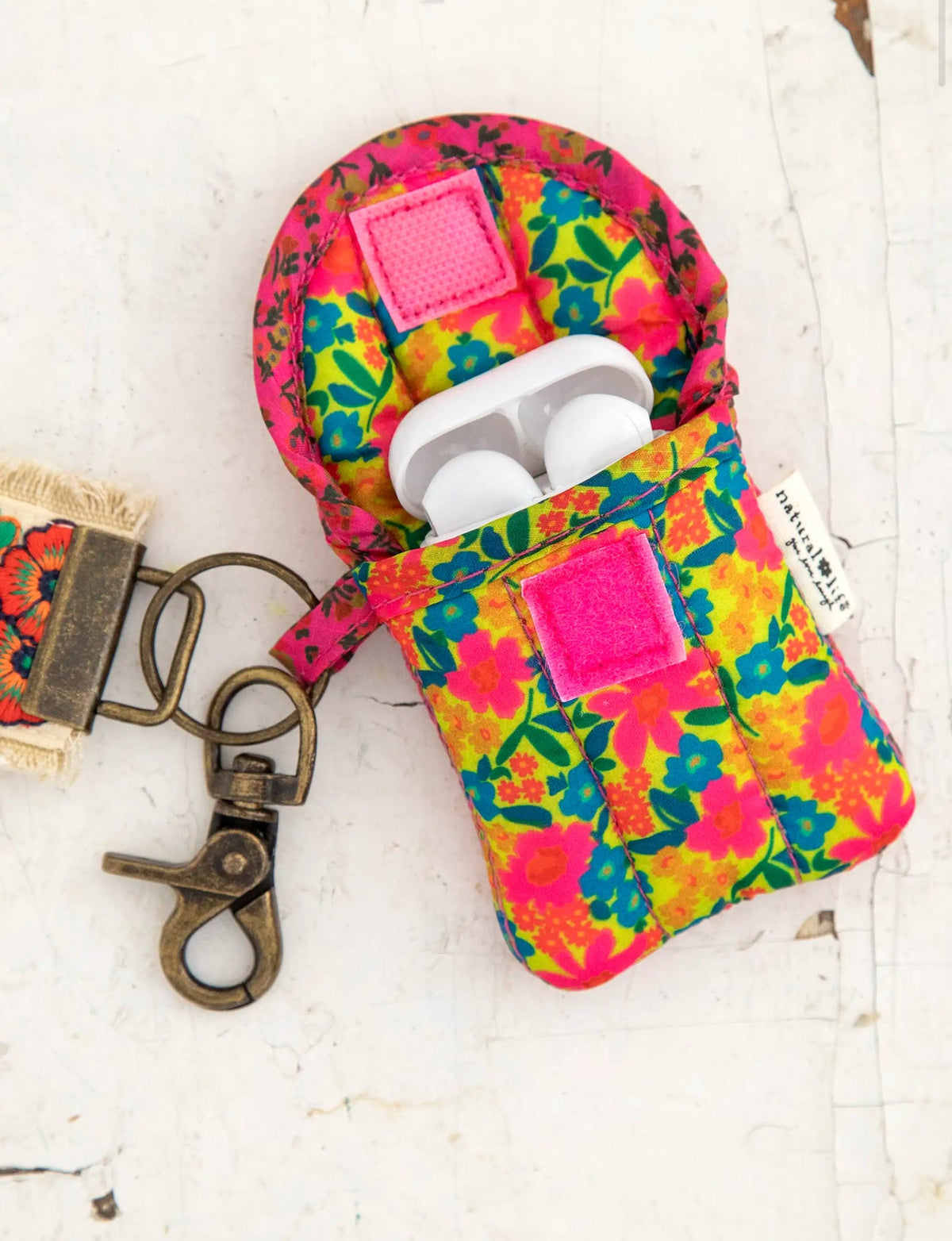 Travel Accessories | Natural Life - Ear Bud Case Pink Neon