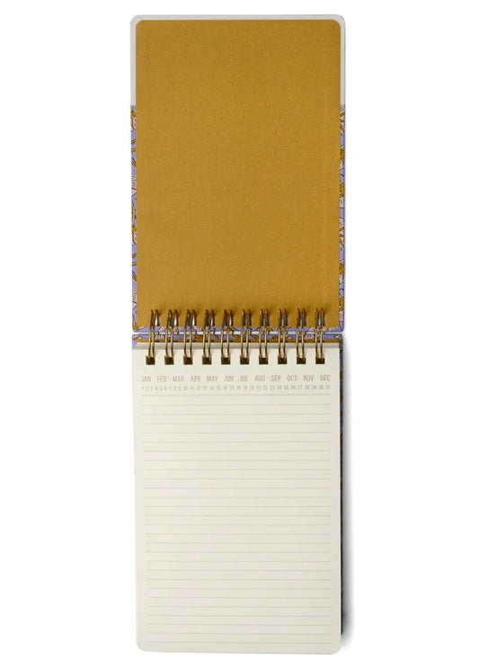 Gift | Designworks Large Chunky Purple Vintage Floral Notepad